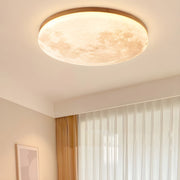 Simple Minimalist Moon Round LED Dimmable Ceiling Light