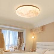 Simple Minimalist Moon Round LED Dimmable Ceiling Light