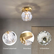 Crystal Luxury Gold Hallway Ceiling Light