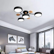 Modern Flush Round Iron LED Living Room Ceiling Light