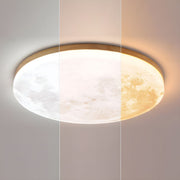 Simple Minimalist Moon Round LED Dimmable Ceiling Light