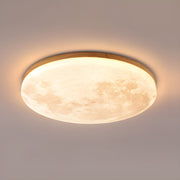 Simple Minimalist Moon Round LED Dimmable Ceiling Light