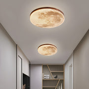 Simple Minimalist Moon Round LED Dimmable Ceiling Light