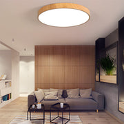 Wood LED Dimmable Ceiling Lamp