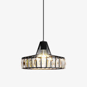 Modern Black Crystal Pendant Light