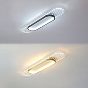 Contemporary Minimalist Iron Living Room LED Ceiling Light