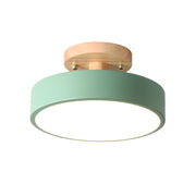 Round Small Semi-Flush LED Ceiling Lights For Hallway