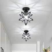 Creative Star Metal Semi Flush Ceiling Light