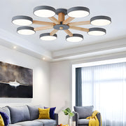 Nordic Multi-Ring LED Living Room Ceiling Light