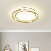 Modern Round Spiral Ring LED Ceiling Light