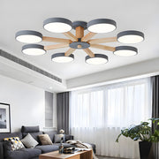 Nordic Multi-Ring LED Living Room Ceiling Light