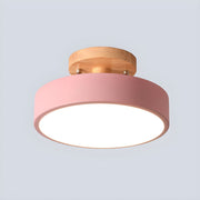 Round Small Semi-Flush LED Ceiling Lights For Hallway