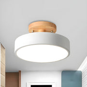 Round Small Semi-Flush LED Ceiling Lights For Hallway