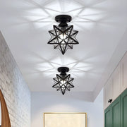 Creative Star Metal Semi Flush Ceiling Light