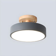 Round Small Semi-Flush LED Ceiling Lights For Hallway