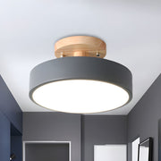 Round Small Semi-Flush LED Ceiling Lights For Hallway