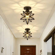 Creative Star Metal Semi Flush Ceiling Light