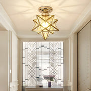 Creative Star Metal Semi Flush Ceiling Light