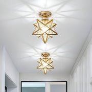 Creative Star Metal Semi Flush Ceiling Light