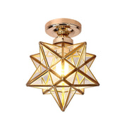 Creative Star Metal Semi Flush Ceiling Light