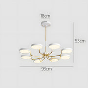 Nordic Modern Iron LED Ceiling Light for Living Room