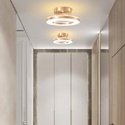 Gold Simple Iron Hallway LED Dimmable Ceiling Light