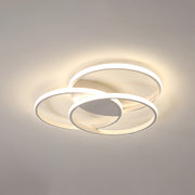 Modern Minimalist Creative White Multi-ring Living Room LED Ceiling Lights