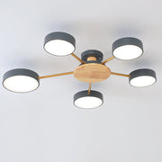 Multi Bulbs Round LED Ceiling Light for Bedroom