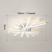 Nordic Metal Creative Strip LED Ceiling Light