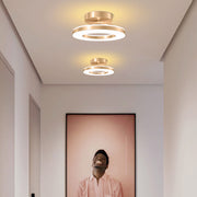 Gold Simple Iron Hallway LED Dimmable Ceiling Light