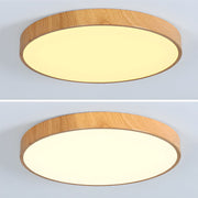 Wood LED Dimmable Ceiling Lamp