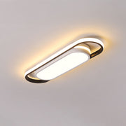 Black Creative Simple Living Room LED Low Ceiling Light