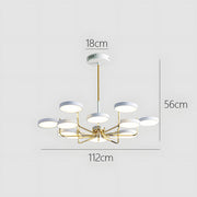 Nordic Modern Iron LED Ceiling Light for Living Room