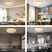 Simple Minimalist Moon Round LED Dimmable Ceiling Light