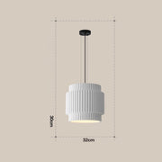 Wabi-Sabi Style Resin Cream Pendant Lamp