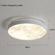 Simple LED Moon Ceiling Light For Bedroom