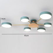 Multi Bulbs Round LED Ceiling Light for Bedroom