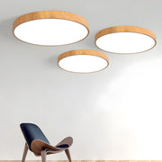 Wood LED Dimmable Ceiling Lamp