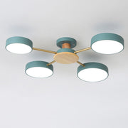 Multi Bulbs Round LED Ceiling Light for Bedroom