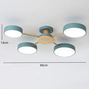 Multi Bulbs Round LED Ceiling Light for Bedroom