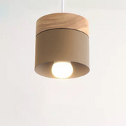 Nordic Wood Modern Round Lamping