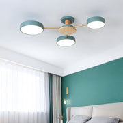 Multi Bulbs Round LED Ceiling Light for Bedroom