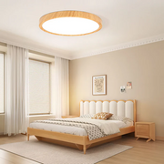 Cream Style Flush Mount Wood Ceiling Light