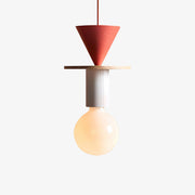 Design Colored Wood Design Pendant Light