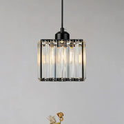 Luxury Multi-lights Glass Black Bedroom Pendant Light