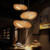 Wabi-Sabi Bamboo Lantern Pendant Lamp