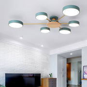 Multi Bulbs Round LED Ceiling Light for Bedroom