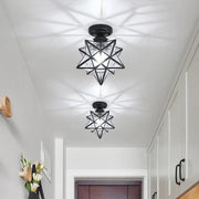 Creative Star Metal Semi Flush Ceiling Light