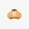 Eco-Friendly Bamboo Woven Ceiling Light for Bedroom