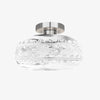 Retro Crystal Semi Flush Mount Bedroom Ceiling Light